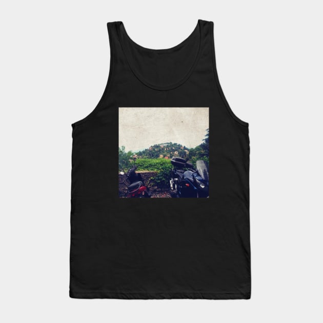 Italy sightseeing trip photography from city scape Milano Bergamo Lecco Tank Top by BoogieCreates